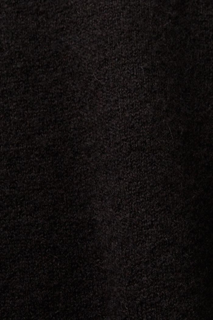 束口袖針織衫, 黑色, detail image number 5