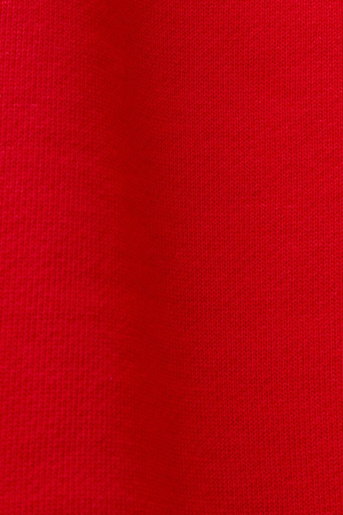 Striped Cotton Track Pants, RED, detail image number 5