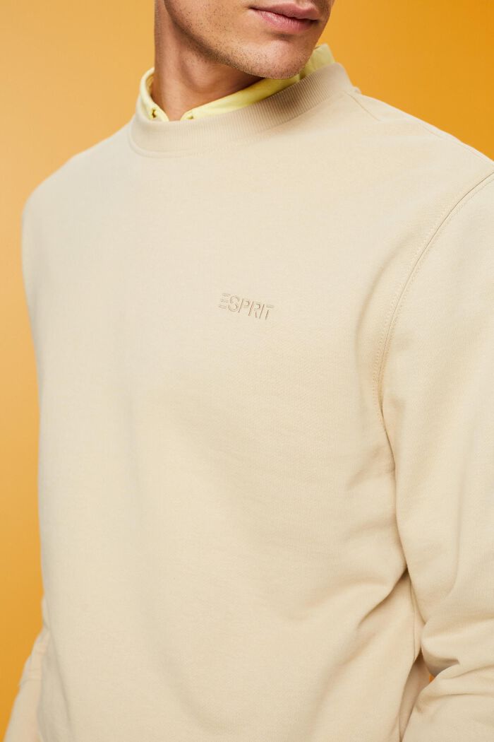 Sweatshirt with back print, KHAKI BEIGE, detail image number 2
