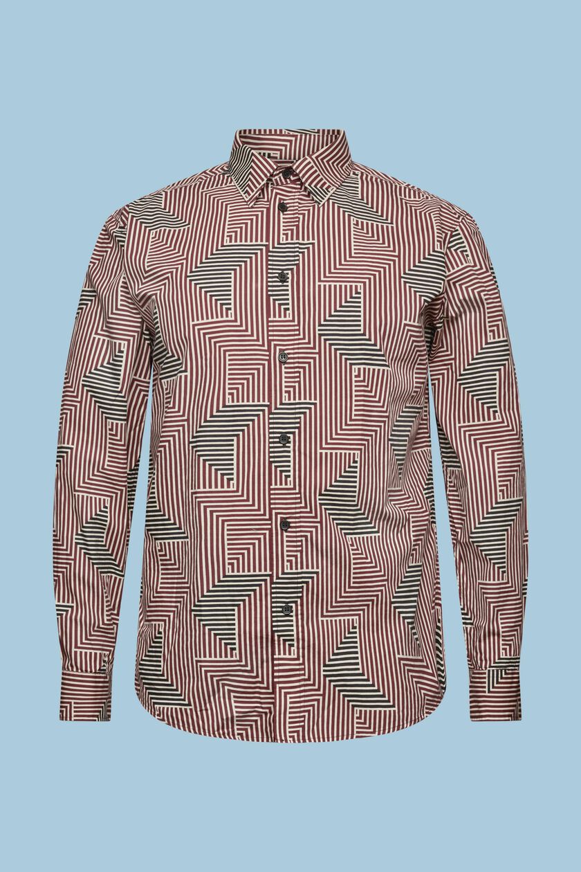 Geometric Print Regular Fit Shirt