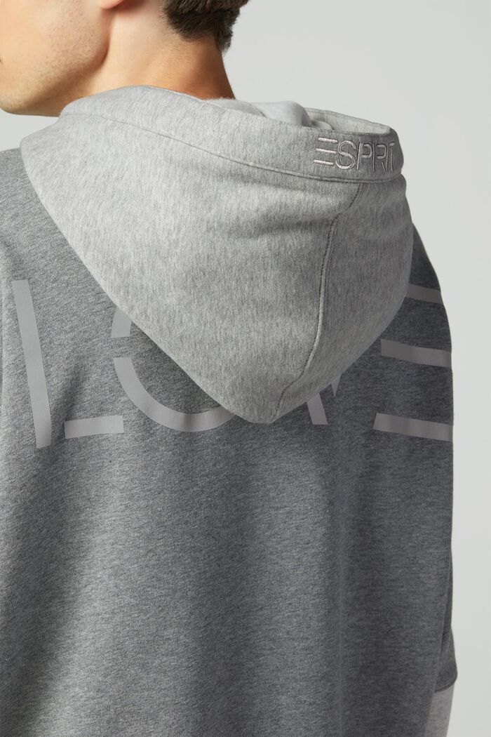 Unisex sweatshirt in a patchwork look, LIGHT GREY, detail image number 1
