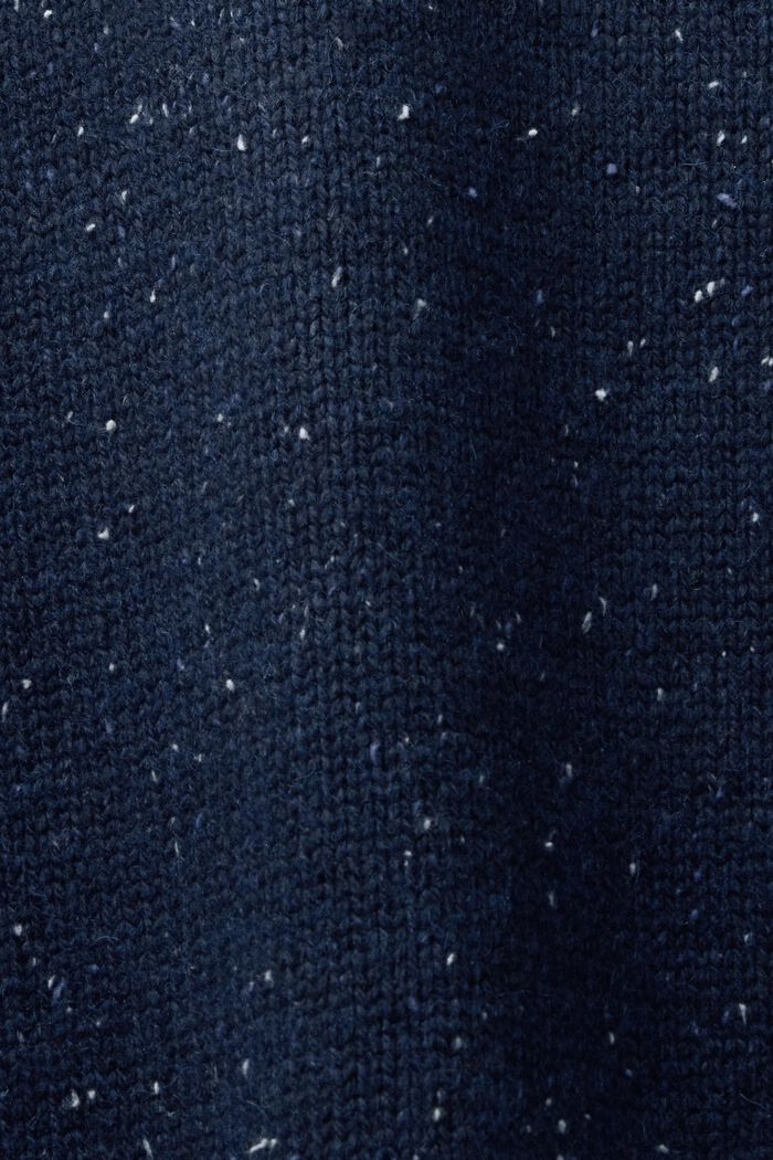 ‌羊毛混紡半高領套頭毛衣, 藍綠色, detail image number 4
