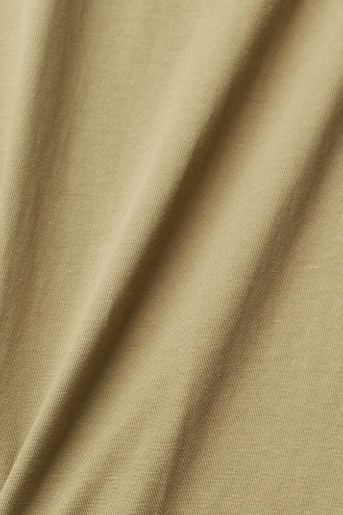 T-shirt with embroidered motif, PALE KHAKI, detail image number 1