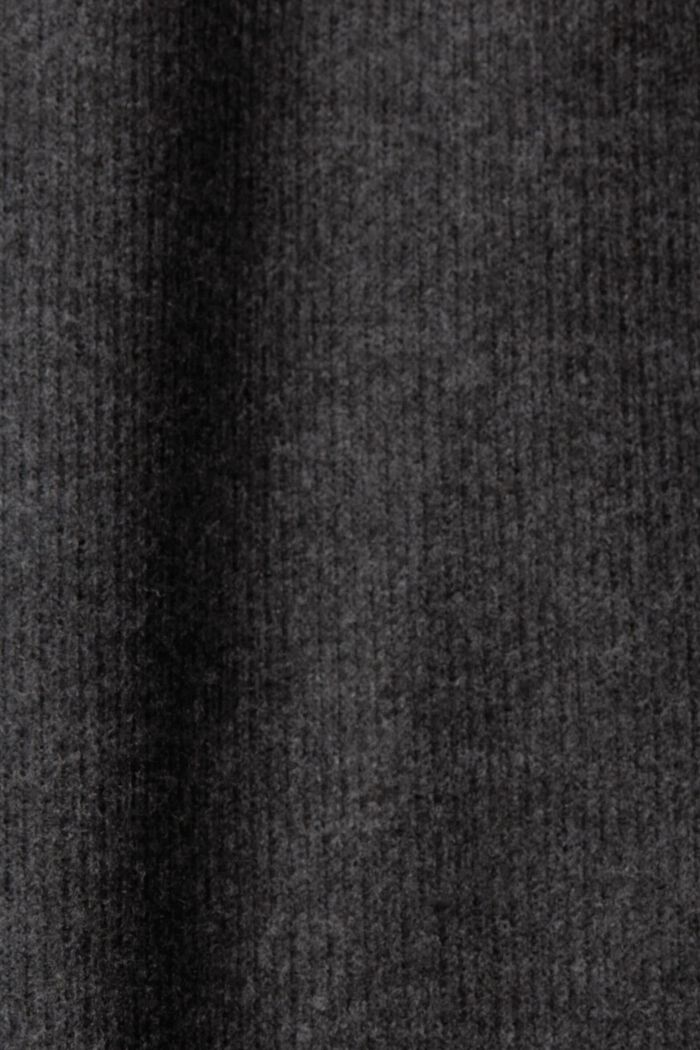 羅紋針織鉛筆裙, 深灰色, detail image number 1