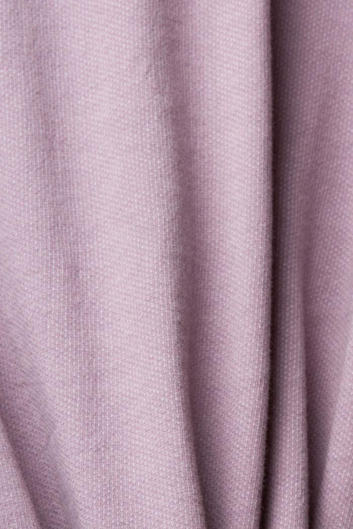 紋理恤衫, 淺紫色, detail image number 1