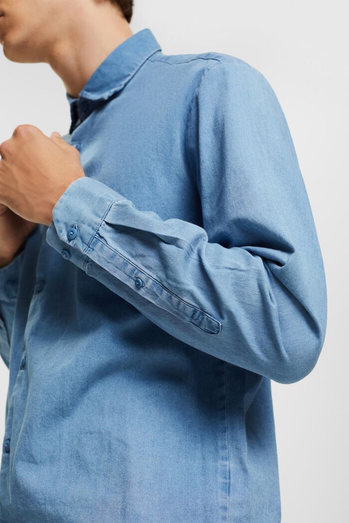 牛仔恤衫, 藍色, detail image number 6