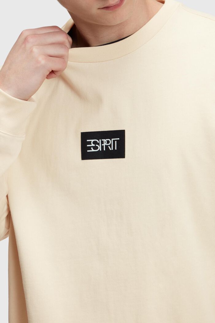 Oversized double-sleeve t-shirt, CREAM BEIGE, detail image number 2