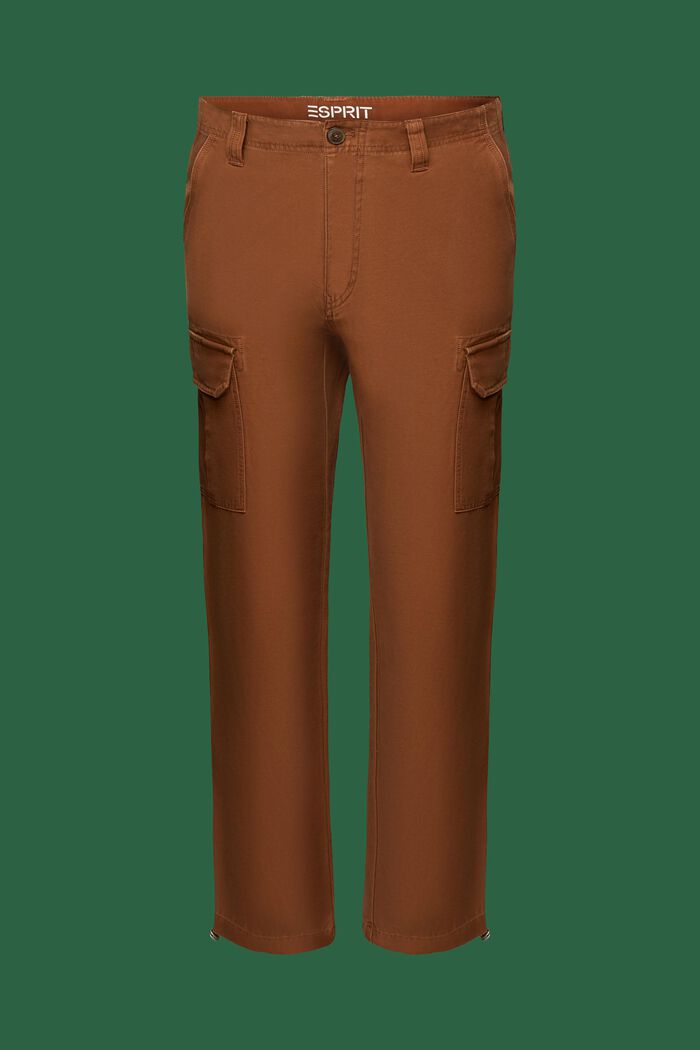 Cotton Cargo Pants, 啡色, detail image number 6