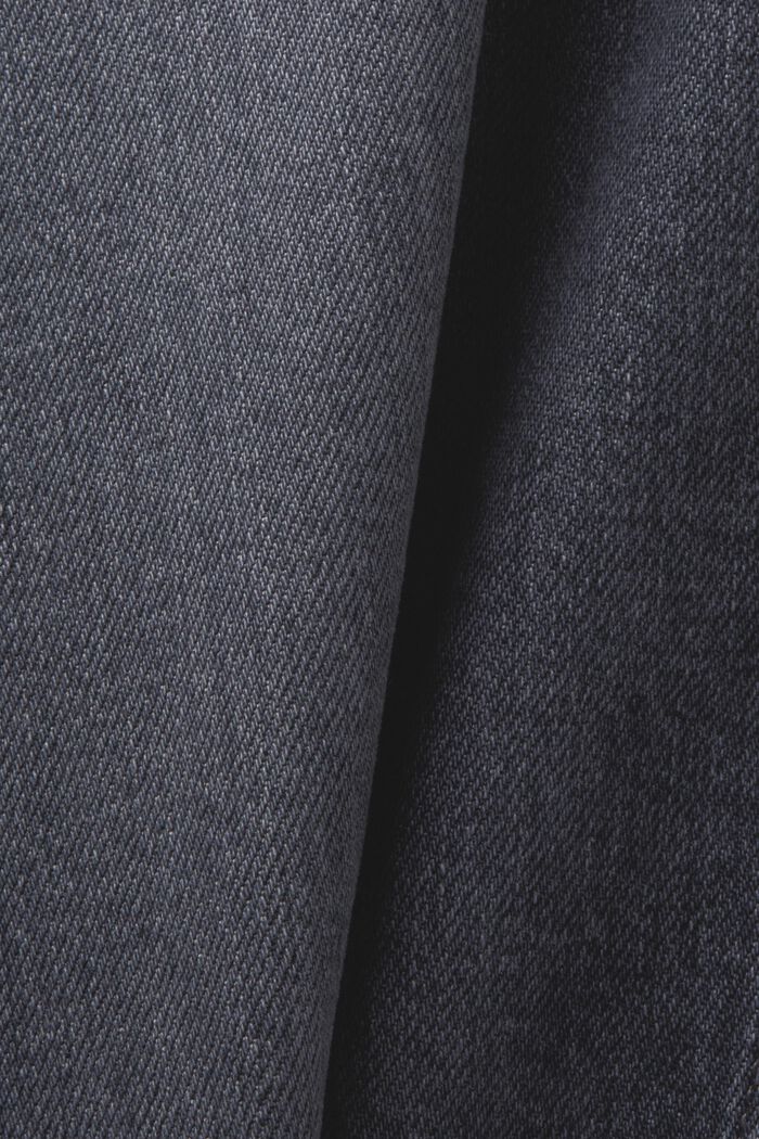 Mid-Rise Straight Jeans, BLACK MEDIUM WASHED, detail image number 6
