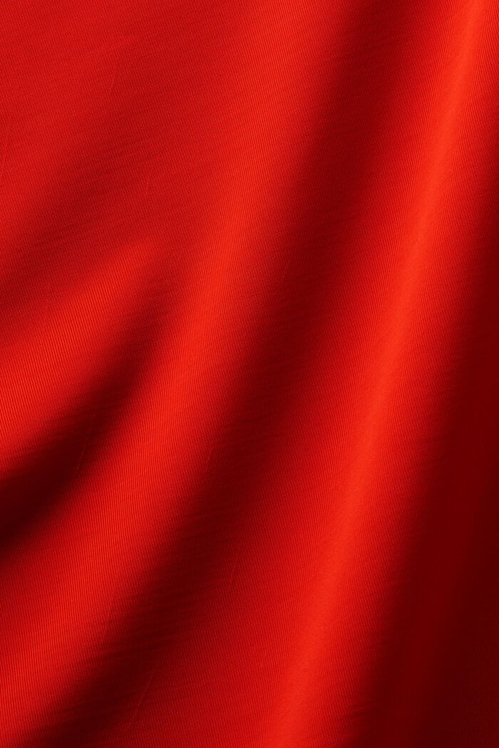 半高領長袖上衣, 紅色, detail image number 5