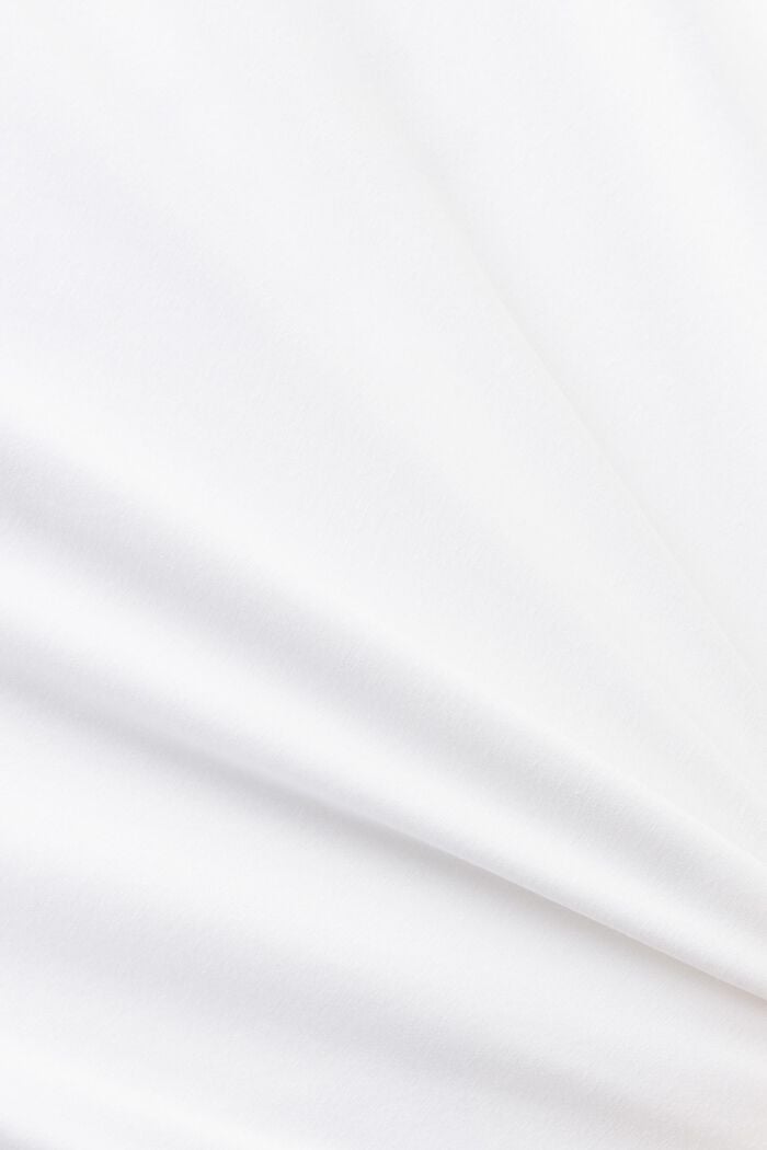 LOGO標誌棉質平織布T恤, 白色, detail image number 5