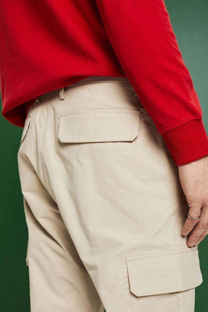 Straight Cargo Pants, 米色, detail image number 3