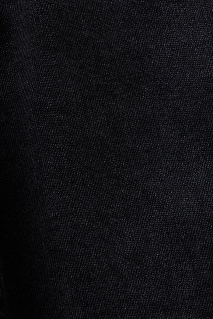 高腰緊身牛仔褲, 黑色, detail image number 5