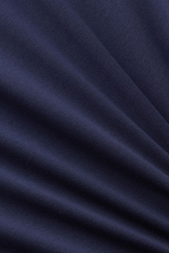 LOGO標誌棉質平織布T恤, 海軍藍, detail image number 5