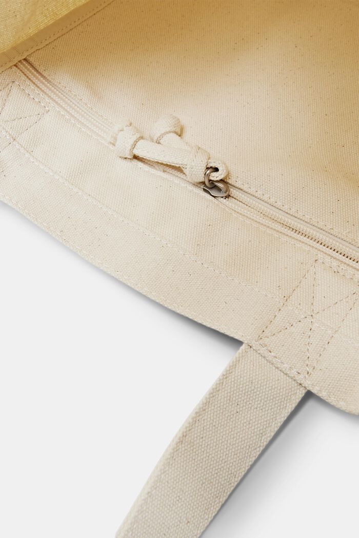 Cotton Logo Tote Bag, 米色, detail image number 3