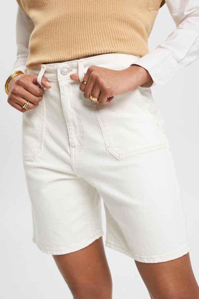 高腰短褲, 白色, detail image number 2