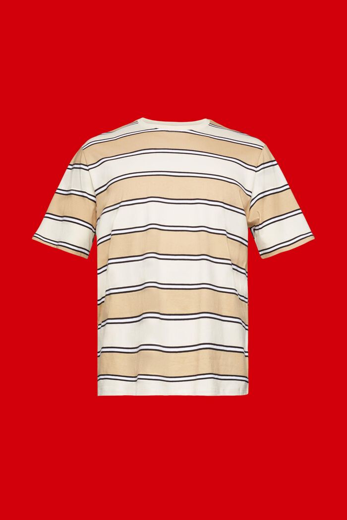 條紋再生棉T恤, 米色, detail image number 6