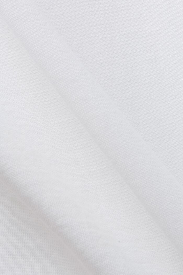 幾何印花有機棉T恤, 白色, detail image number 5
