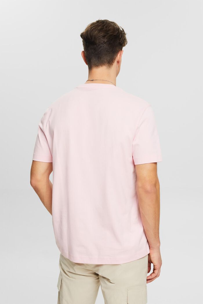 LOGO標誌圖案圓領T恤, 淺粉紅色, detail image number 3