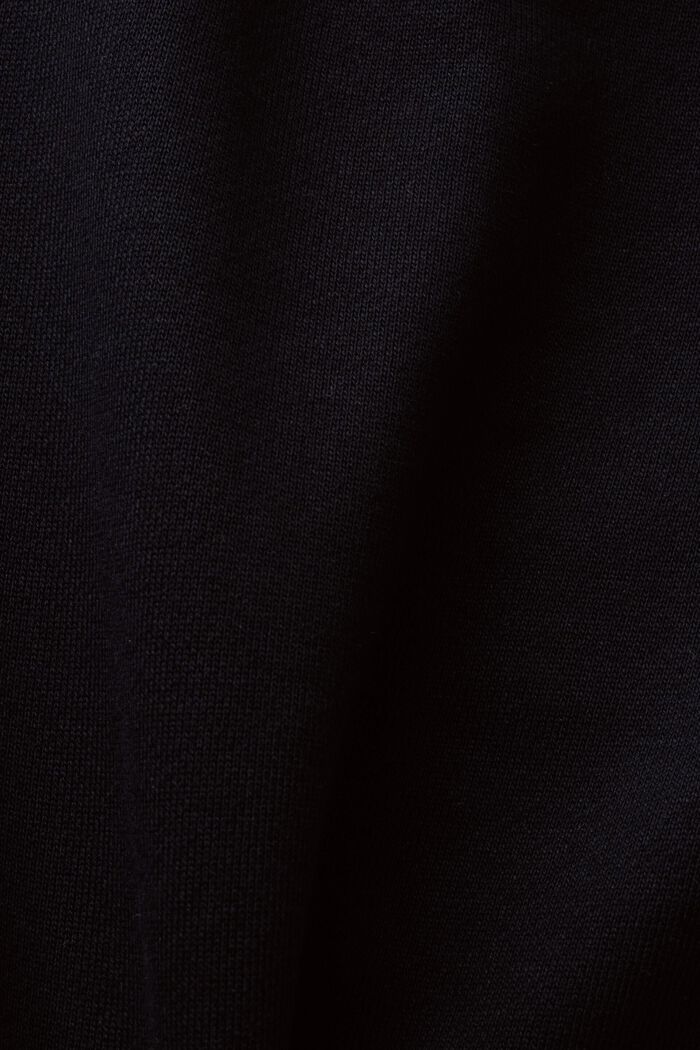 純棉運動短褲, 黑色, detail image number 4