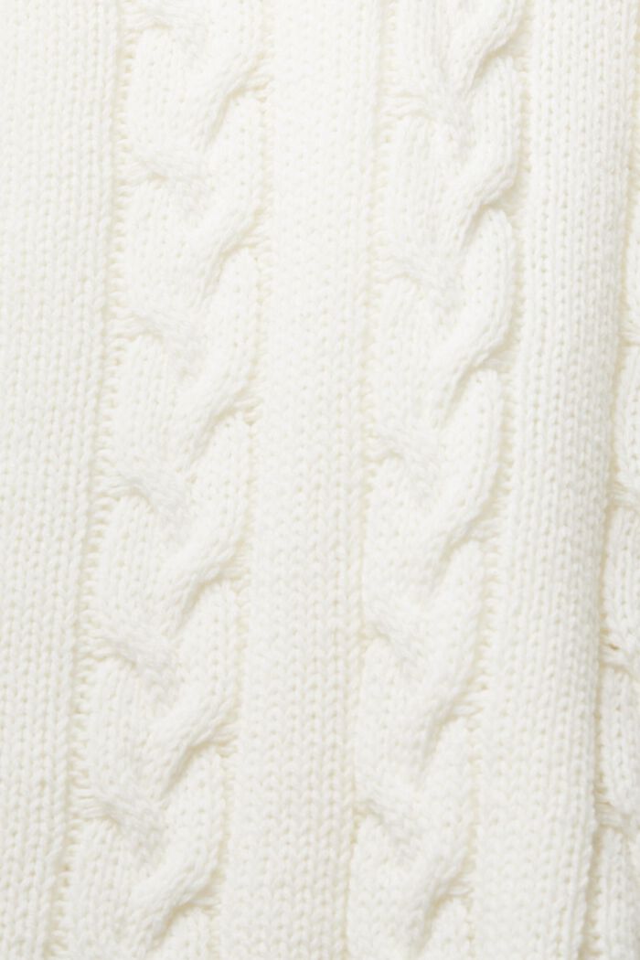 針織 V 領毛衣, 白色, detail image number 1