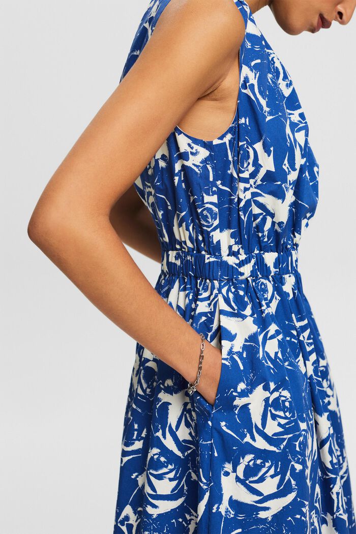 Printed A-Line Dress, BRIGHT BLUE, detail image number 2
