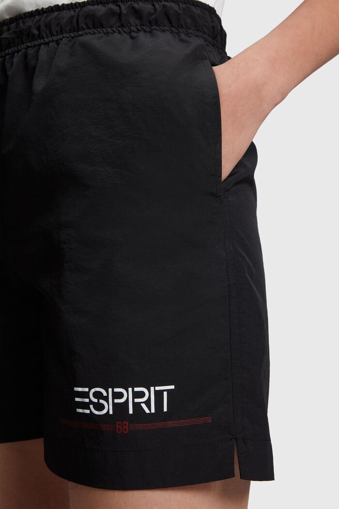 ESPRIT x Rest & Recreation Capsule 防風短褲, 黑色, detail image number 4