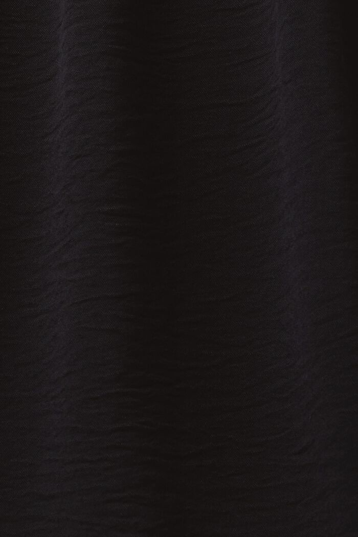 縐綢迷你半裙, 黑色, detail image number 6