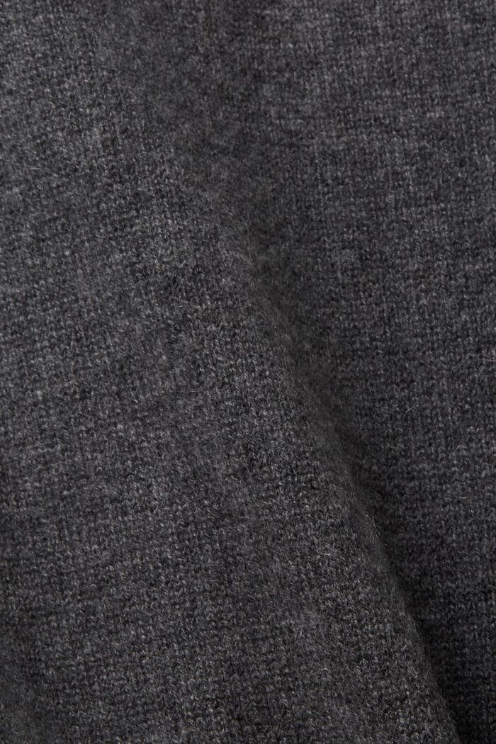 Cashmere sweater, ANTHRACITE, detail image number 5