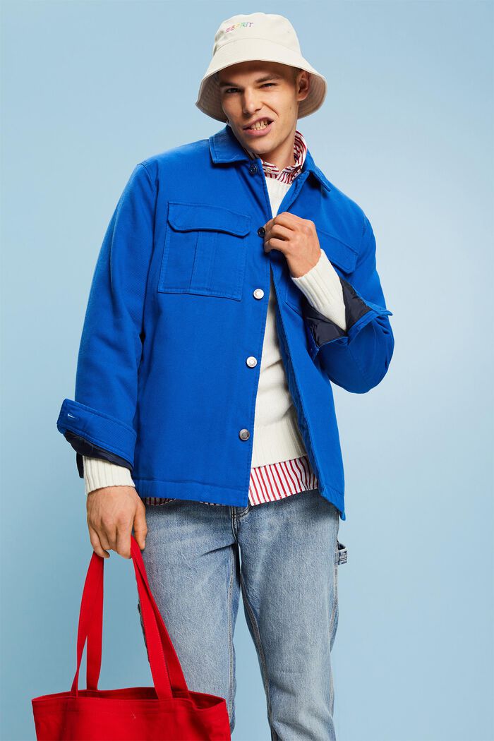 ‌鋪棉過渡夾克, 藍色, detail image number 4