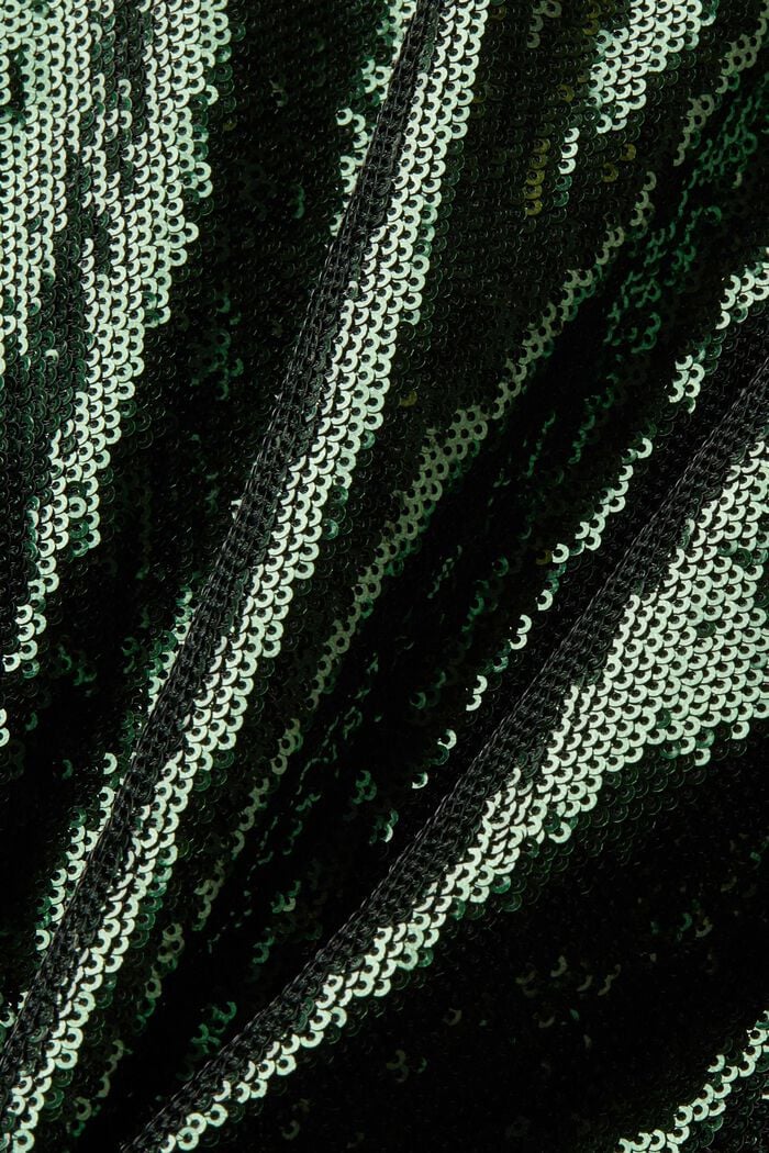 Sequined Hoodie, EMERALD GREEN, detail image number 5