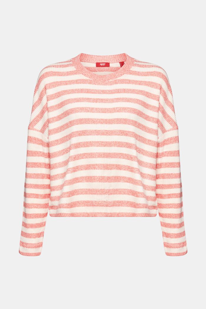 Striped Sweater, BRIGHT ORANGE 2, detail image number 6