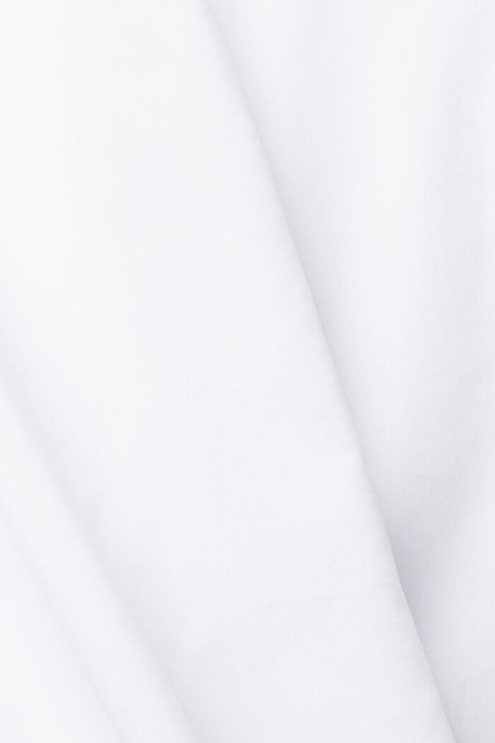 縮褶袖女裝恤衫, 白色, detail image number 5