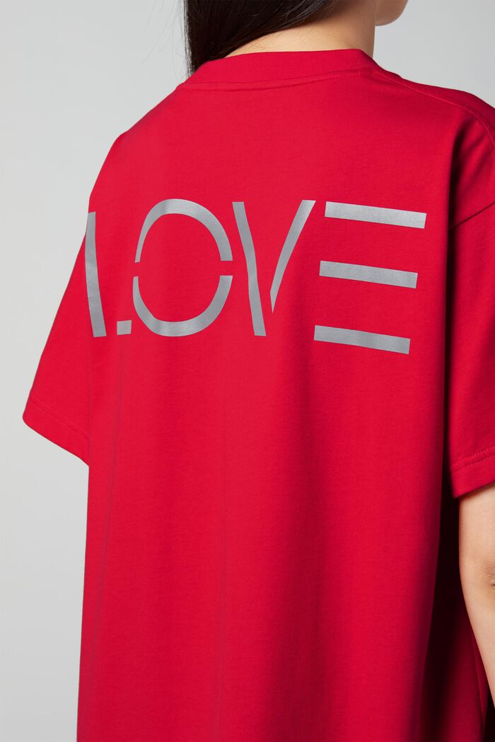 Unisex T-shirt with a back print, RED, detail image number 1