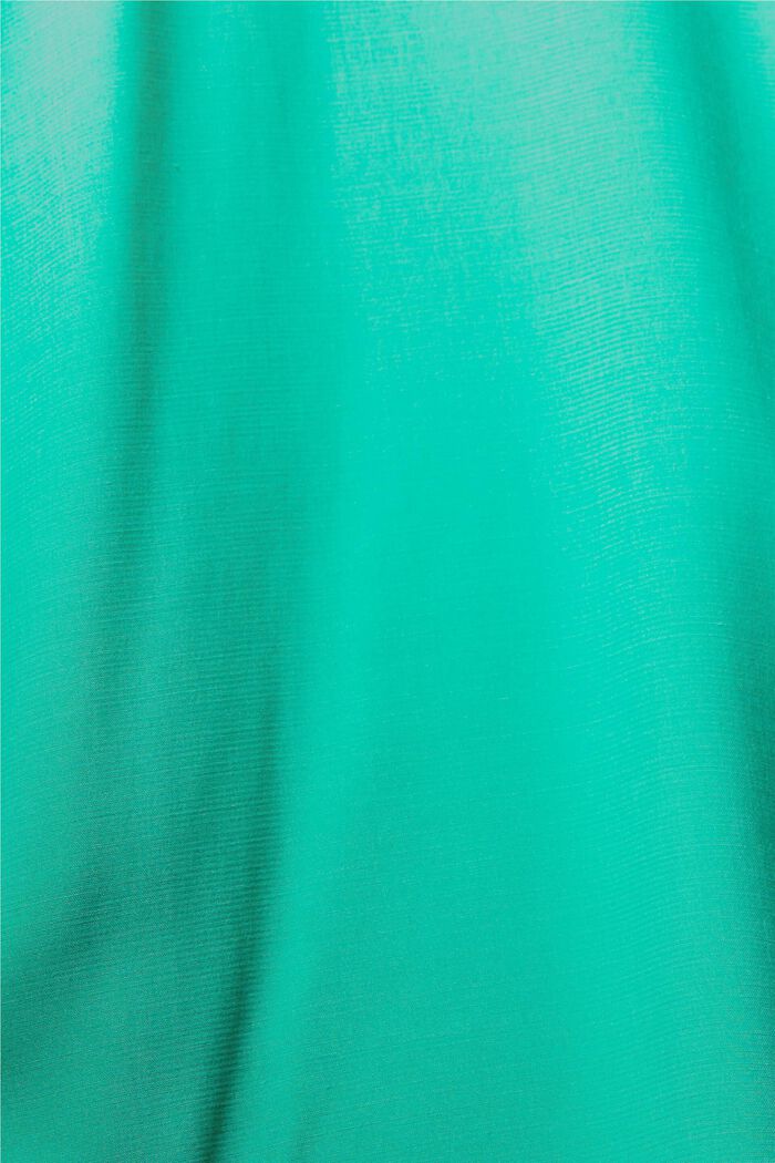 Blouse with banded collar, LIGHT GREEN, detail image number 5