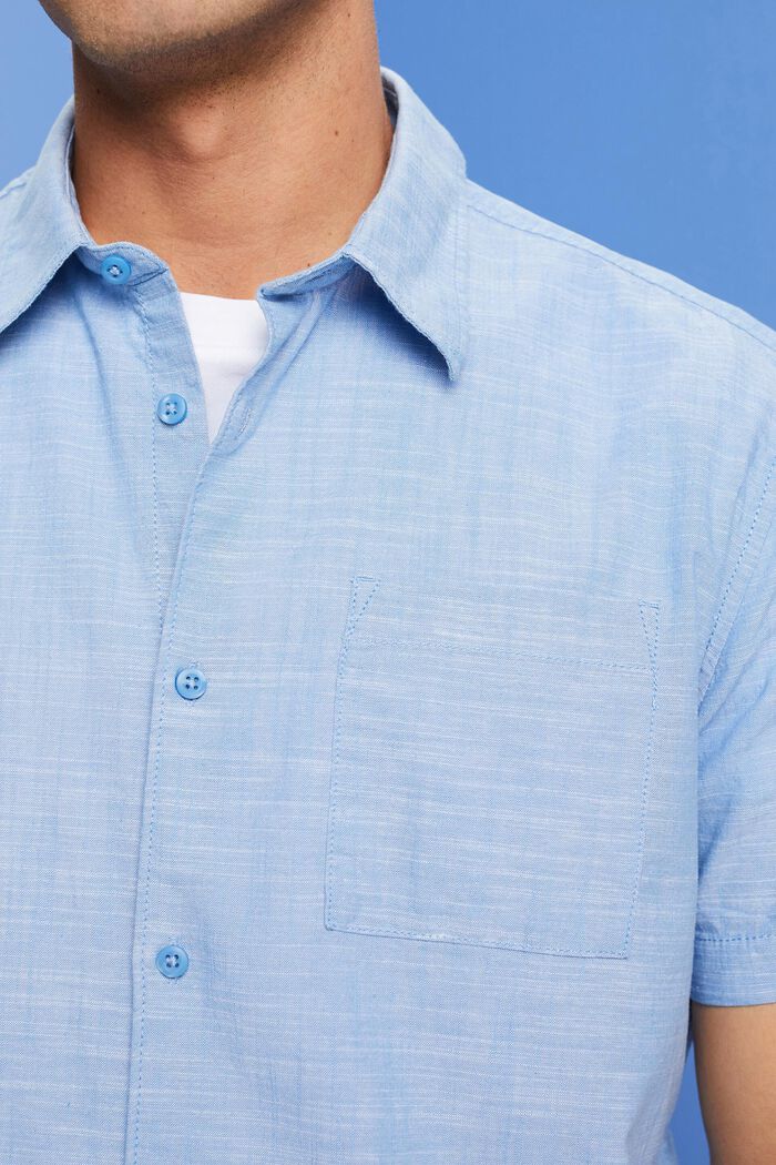 100%純棉短袖恤衫, LIGHT BLUE, detail image number 2