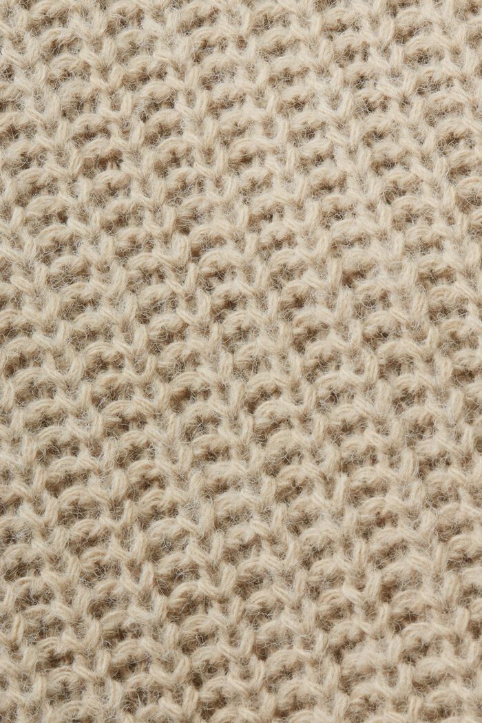 ‌羅紋針織毛衣, 米色, detail image number 5