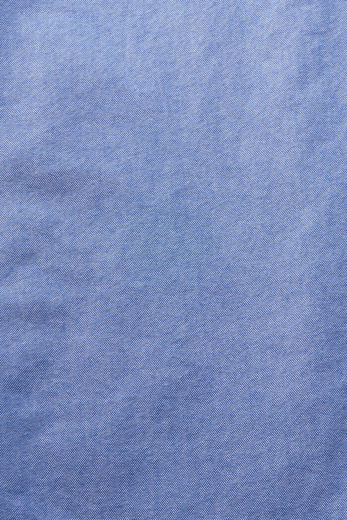 ‌棉質府綢扣角領恤衫, 藍色, detail image number 4