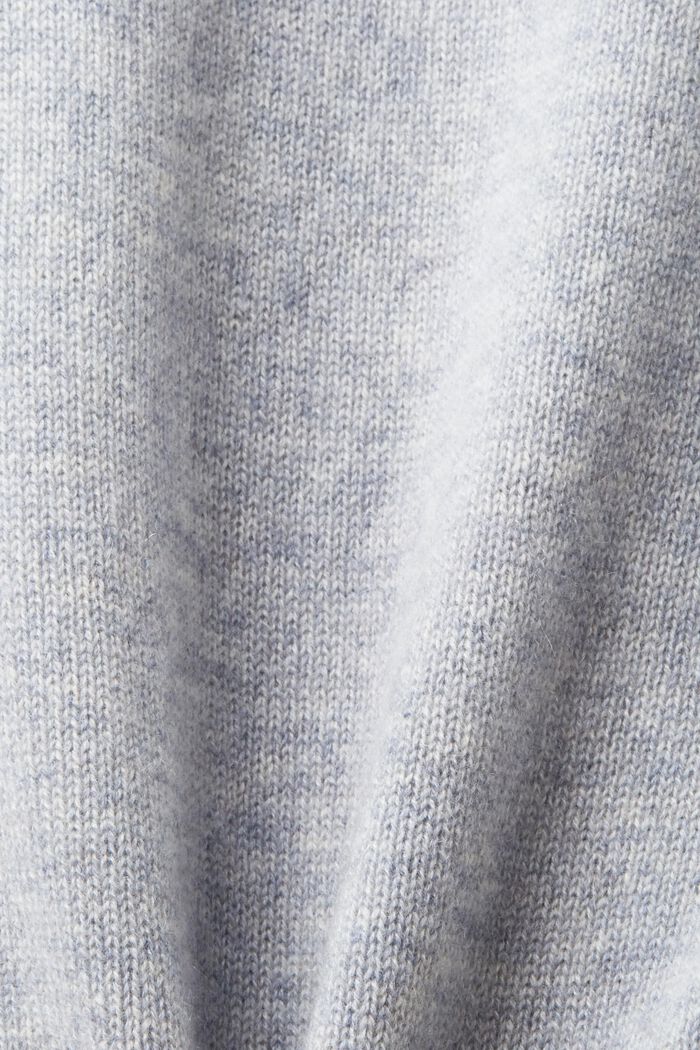 羊絨套頭衫, 淺灰色, detail image number 5