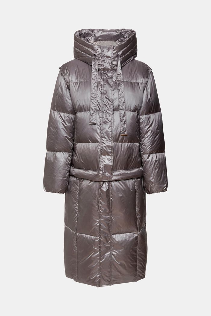 4-in-1 Quilted Coat, GUNMETAL, detail image number 2