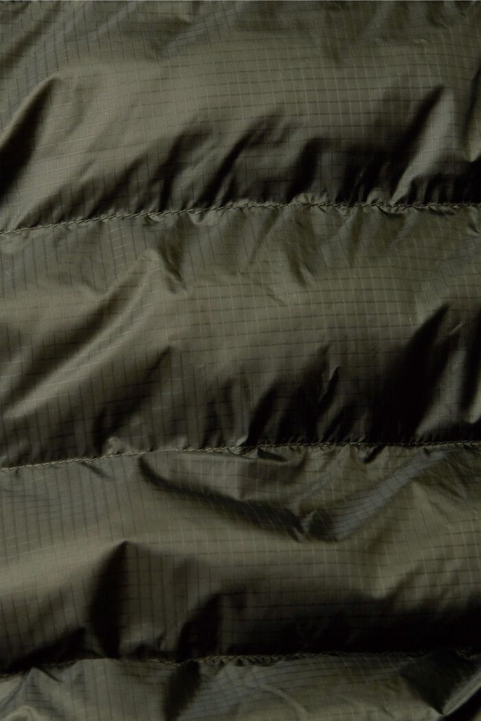 Quilted Puffer Jacket, DARK KHAKI, detail image number 1