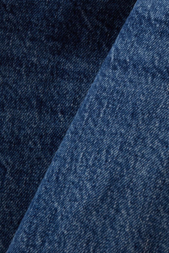 ‌高腰復古經典牛仔褲, BLUE DARK WASHED, detail image number 6