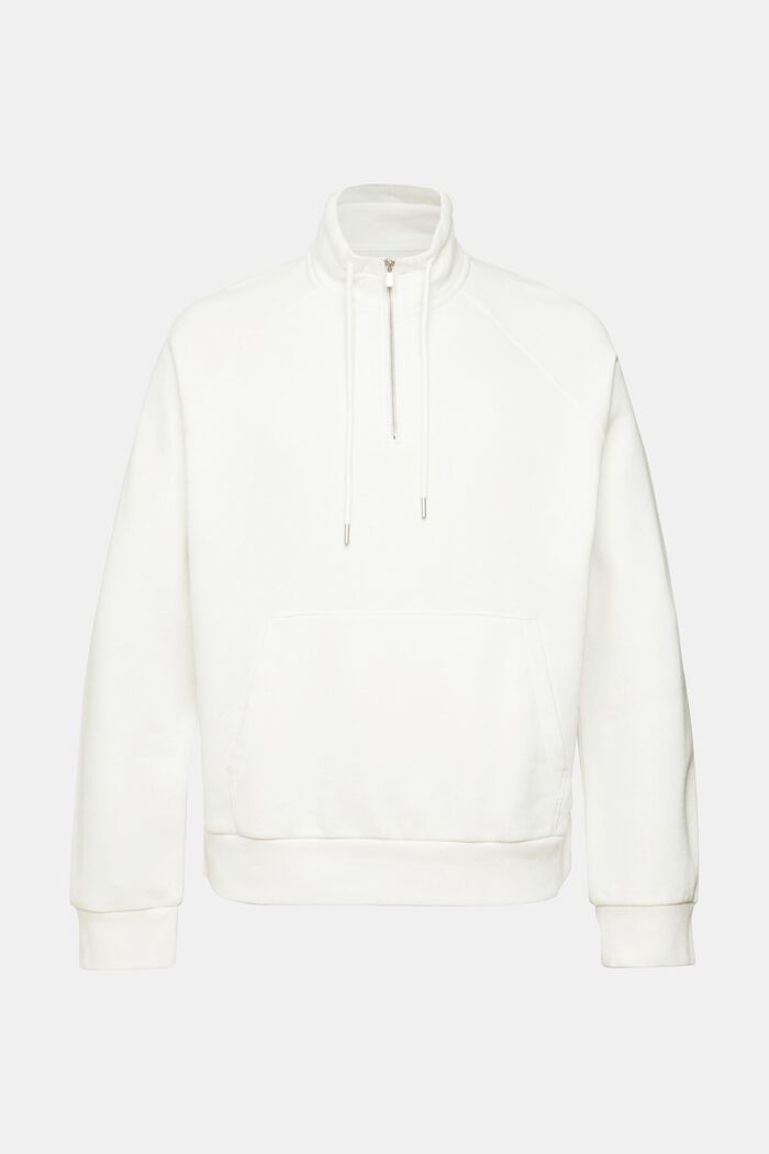 Half zip sweatshirt, OFF WHITE, detail image number 2
