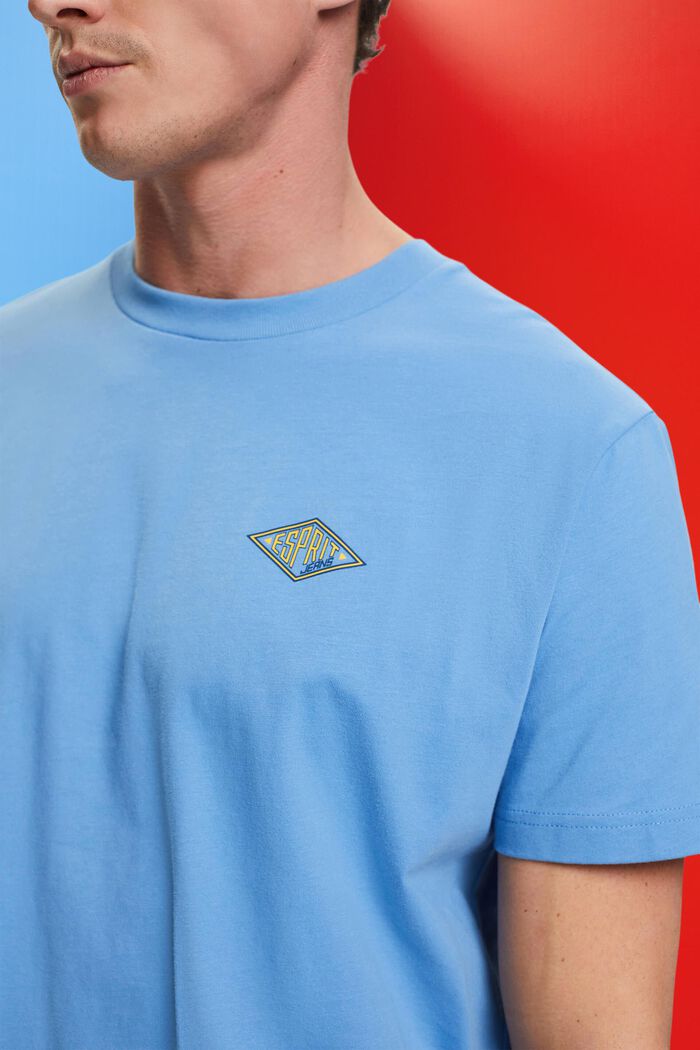 LOGO標誌印花T恤, 淺藍色, detail image number 2