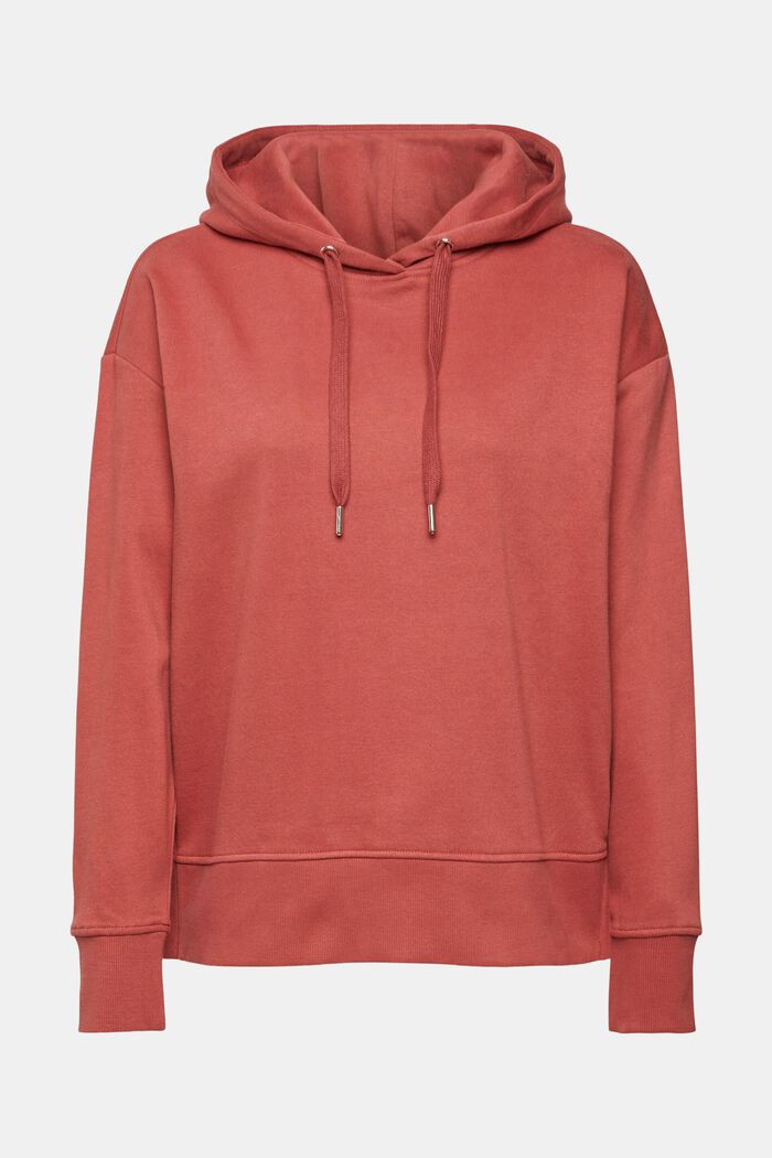 Cotton-Blend Hoodie, TERRACOTTA, detail image number 2