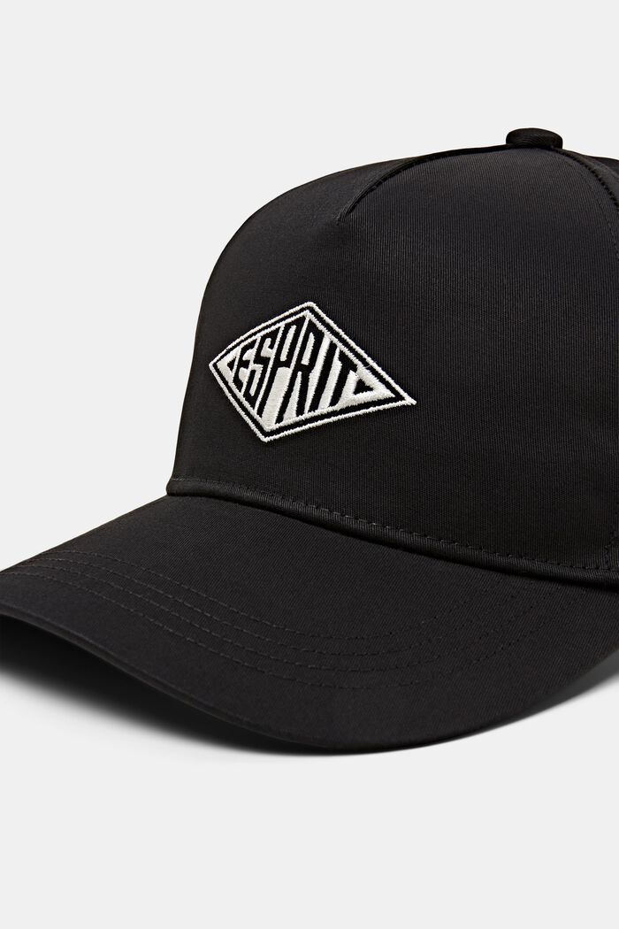中性LOGO標誌棒球帽, 黑色, detail image number 1