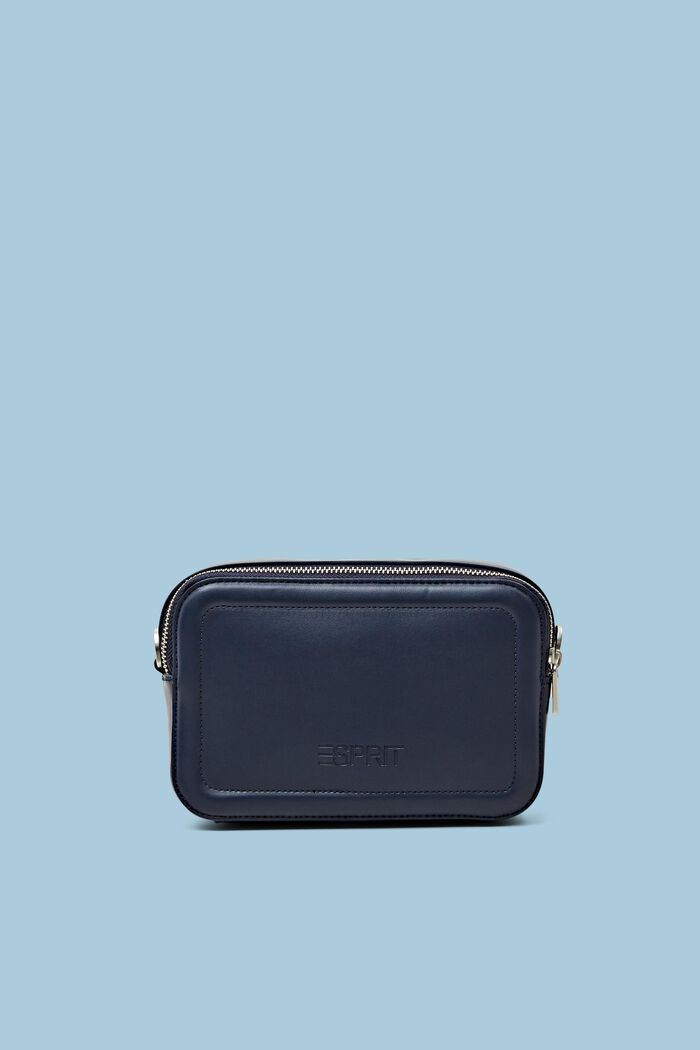 Faux Leather Camera Bag, NAVY, detail image number 0