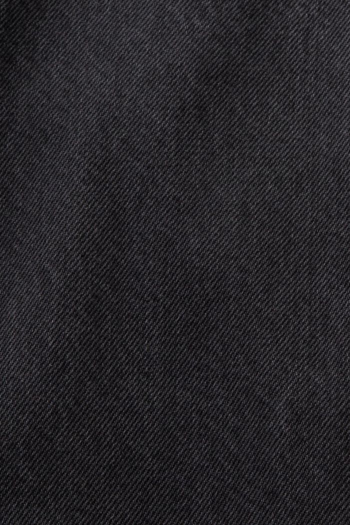 Mid-Rise Straight Jeans, BLACK DARK WASHED, detail image number 5