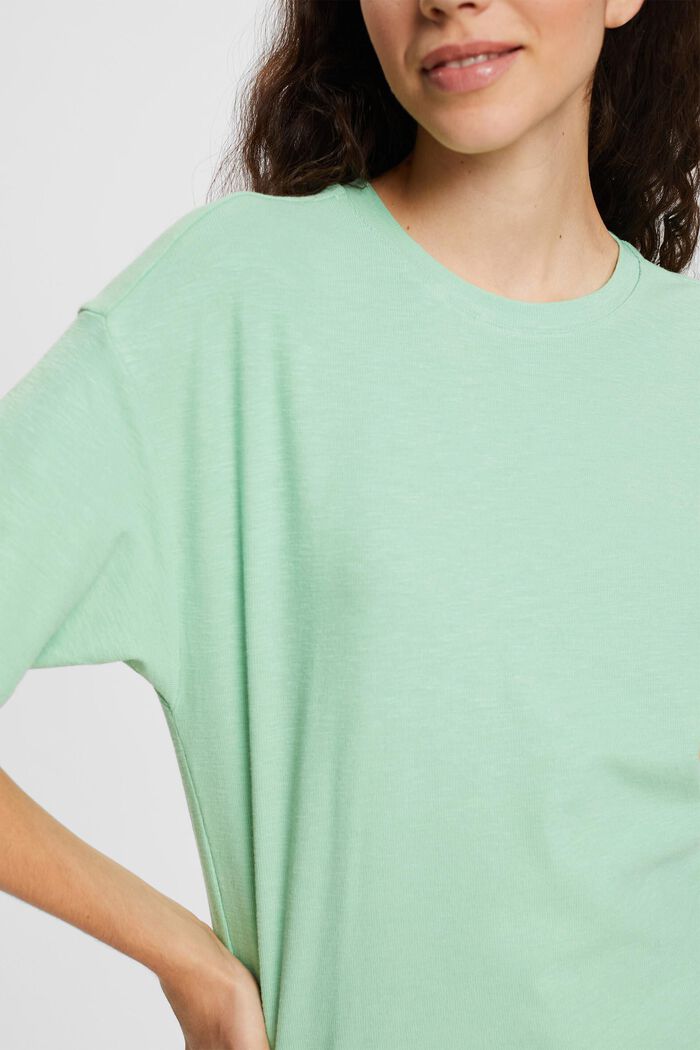 T 恤, 淺綠色, detail image number 3