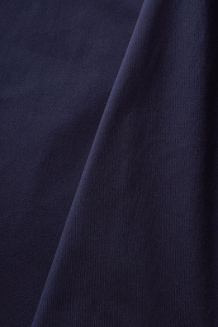 彈力斜紋布直腳錐形卡其褲, 海軍藍, detail image number 5